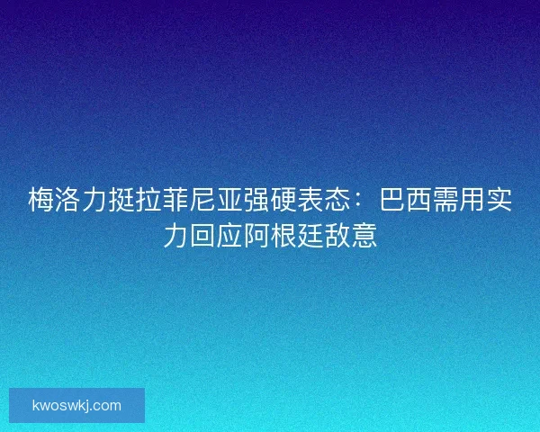 梅洛力挺拉菲尼亚强硬表态：巴西需用实力回应阿根廷敌意